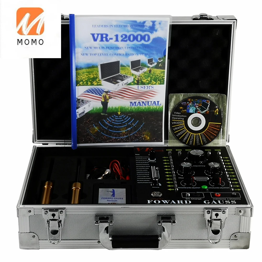 

VR-12000 Ультразвуковой Большой диапазон обнаружения золота и драгоценных камней, диапазон обнаружения: 100-3000 м, глубина обнаружения: 5-250 м VR12000