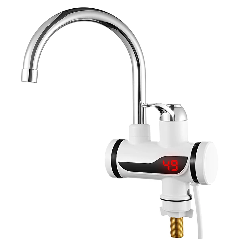 

3000W Instant Water Heater Bathroom Kitchen 3S Heating Water Faucet Tankless Electric Water Heater with LED Display 110V