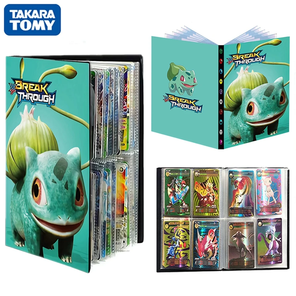 

Pokemon Album Card Book 240Pcs Display Livre Pokémon Anime Bulbasaur Collections Binder Playing Game Cards Map Holder Folder Toy