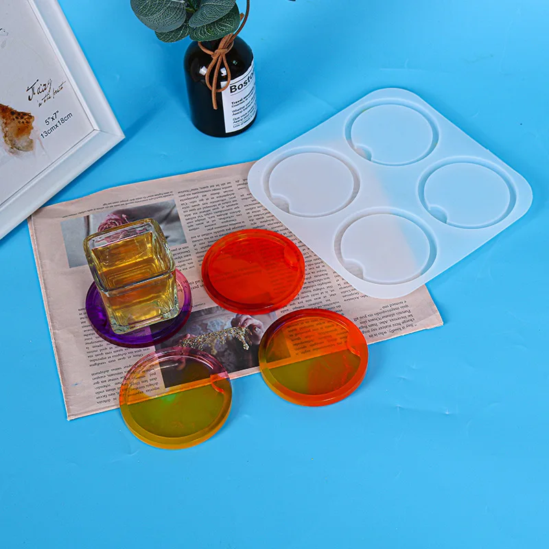 Креативная силиконовая форма сделай сам зеркальные круглые формы из эпоксидной