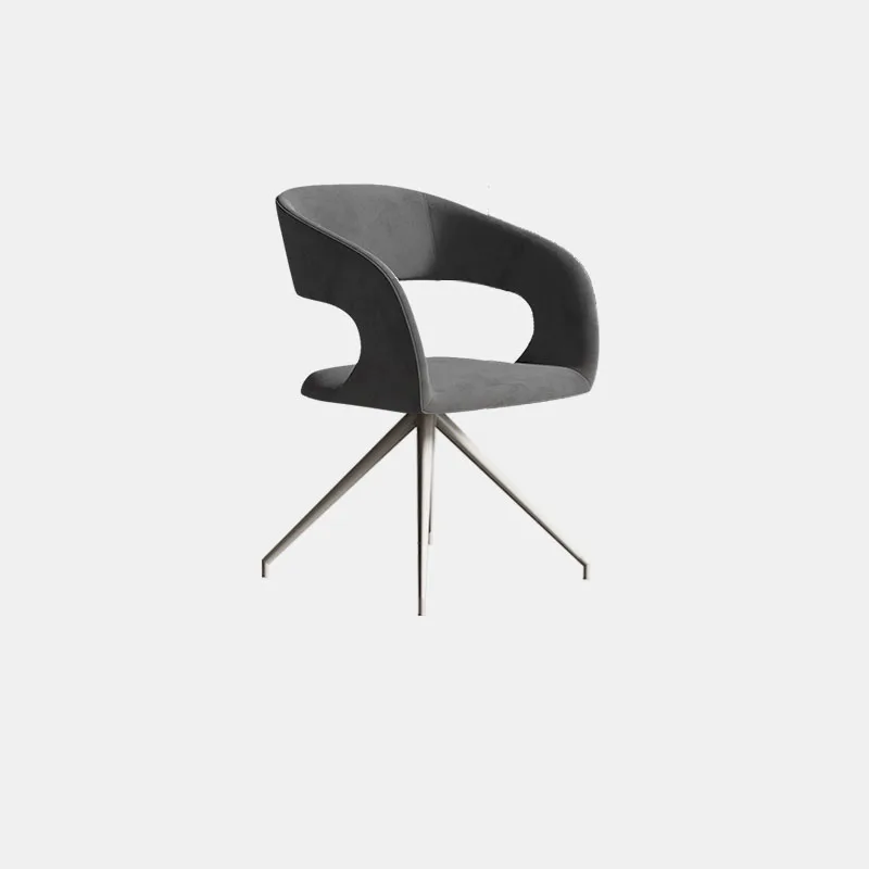 

Leather Luxury Dining Chairs Modern Nordic Comfortable Lounge Designer Dining Chairs Reading Bedroom Cadeira Kitchen Furniture
