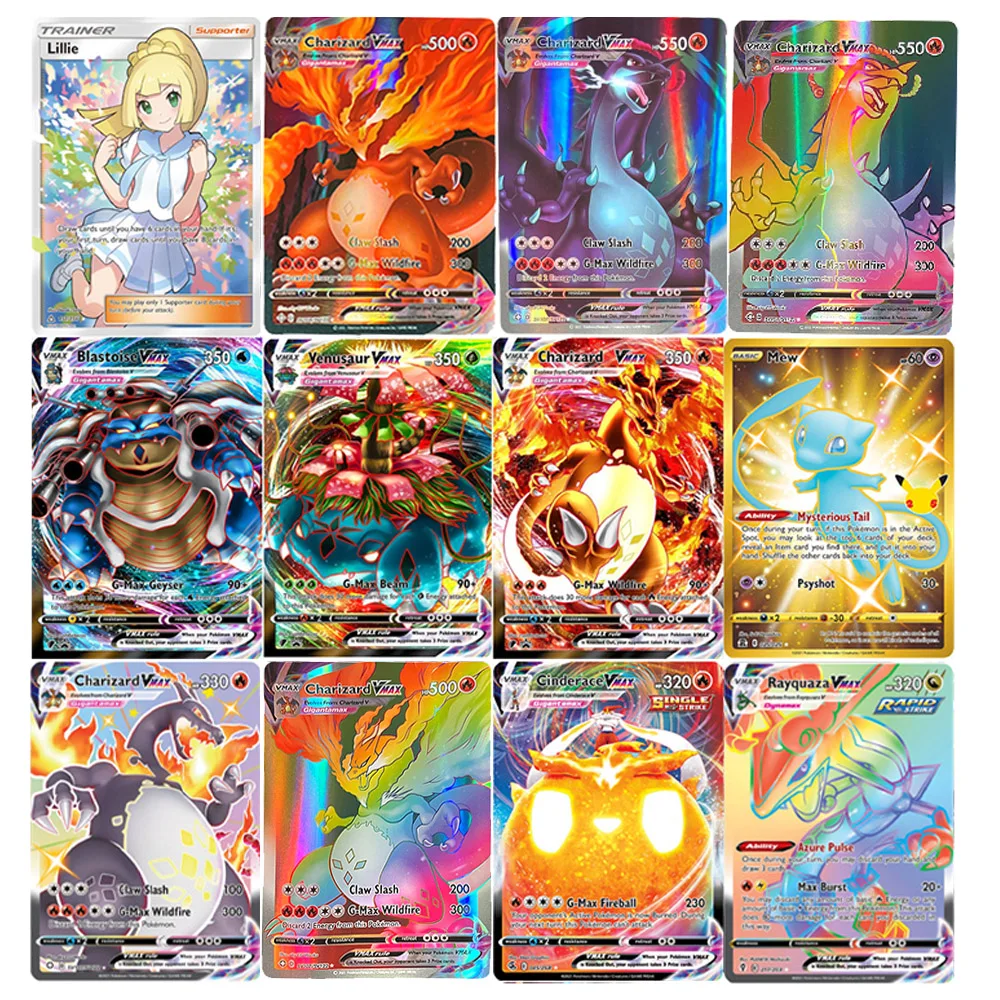 

50-300Pcs Pokemon Card GX Shining V MAX VMAX Vstar TAG TEAM Card TAKARA TOMY Game Battle Carte Trading Children Toy