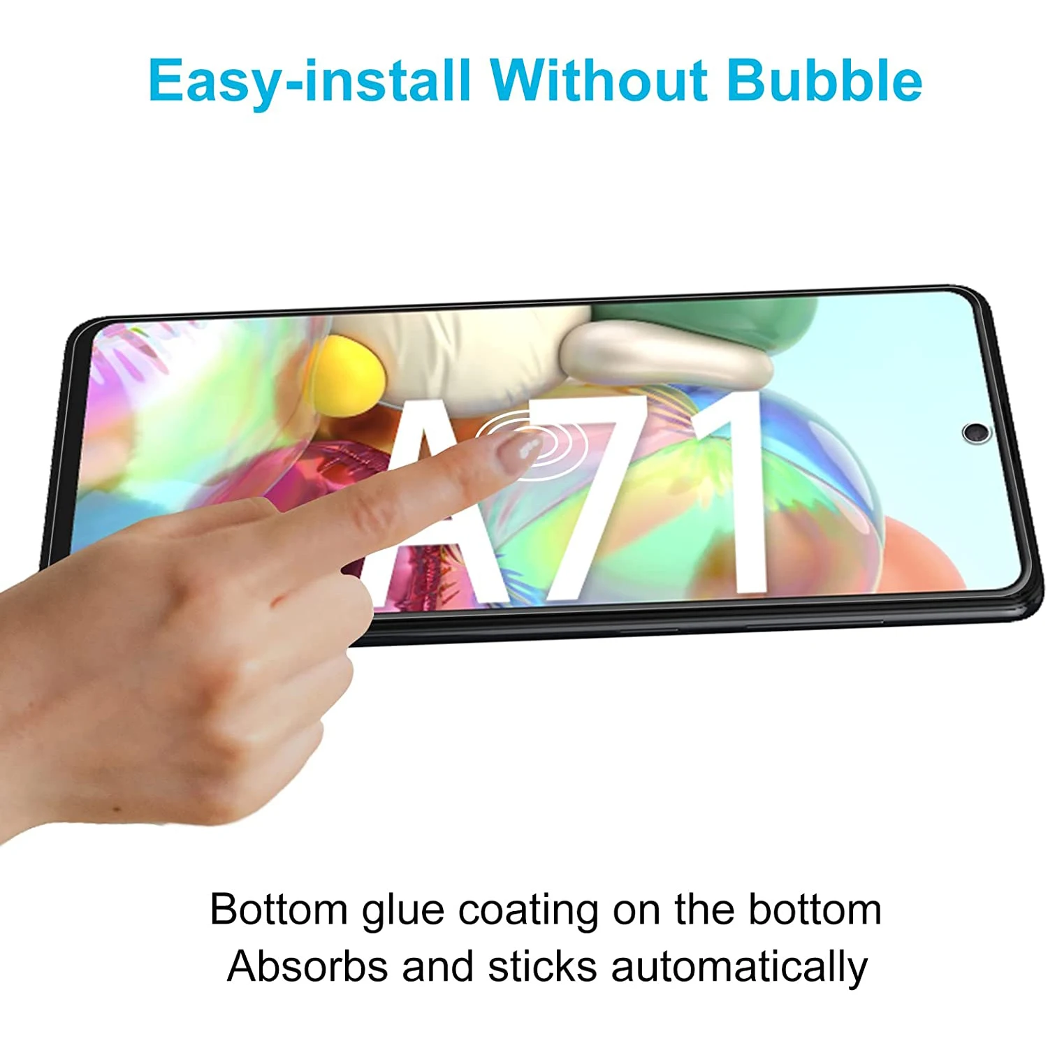 2/4Pcs Screen Protector Glass For Samsung Galaxy A71 Tempered Glass Film