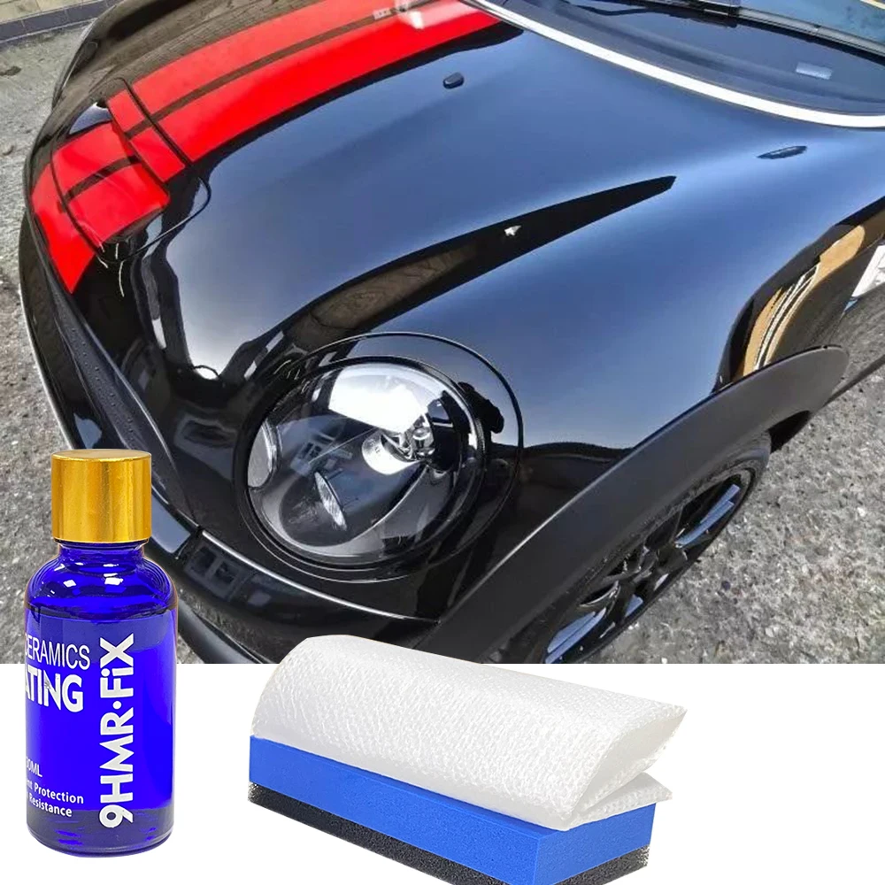 9H Car Liquid Ceramic Coat Hydrophobic Glass Coating Motocycle Paint Care Anti-scratch Auto Detailing Glasscoat Car Polish