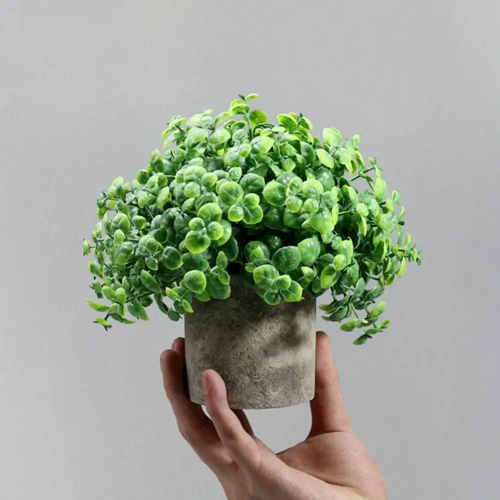 

Жесткий Для выцветания удобный эвкалипт бонсай пластиковая имитация бонсай Красивый Декор для дома