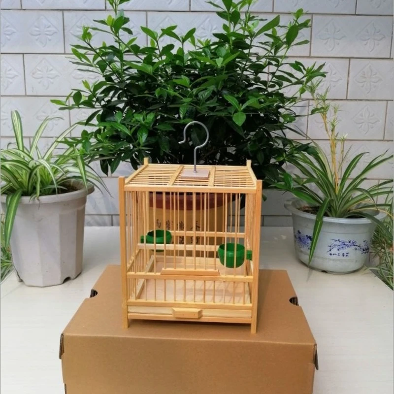 

High Quality Small Bird Cage Bamboo Rush Bird Parrot Myna Bird Cage