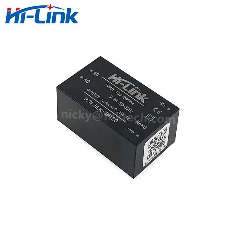 Фото Новый модуль импульсного источника питания Hi-Link ACDC HLK-3M12C с изолированным преобразователем EMC, 220В/110В в 12В 250мА №3