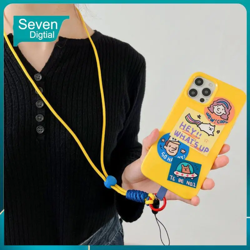 

80CM Mini Lanyard Phone Case Patch Colorful Strap Durable Lanyard Strap For Camera Cell Phone New Beautiful Phone Case Strap