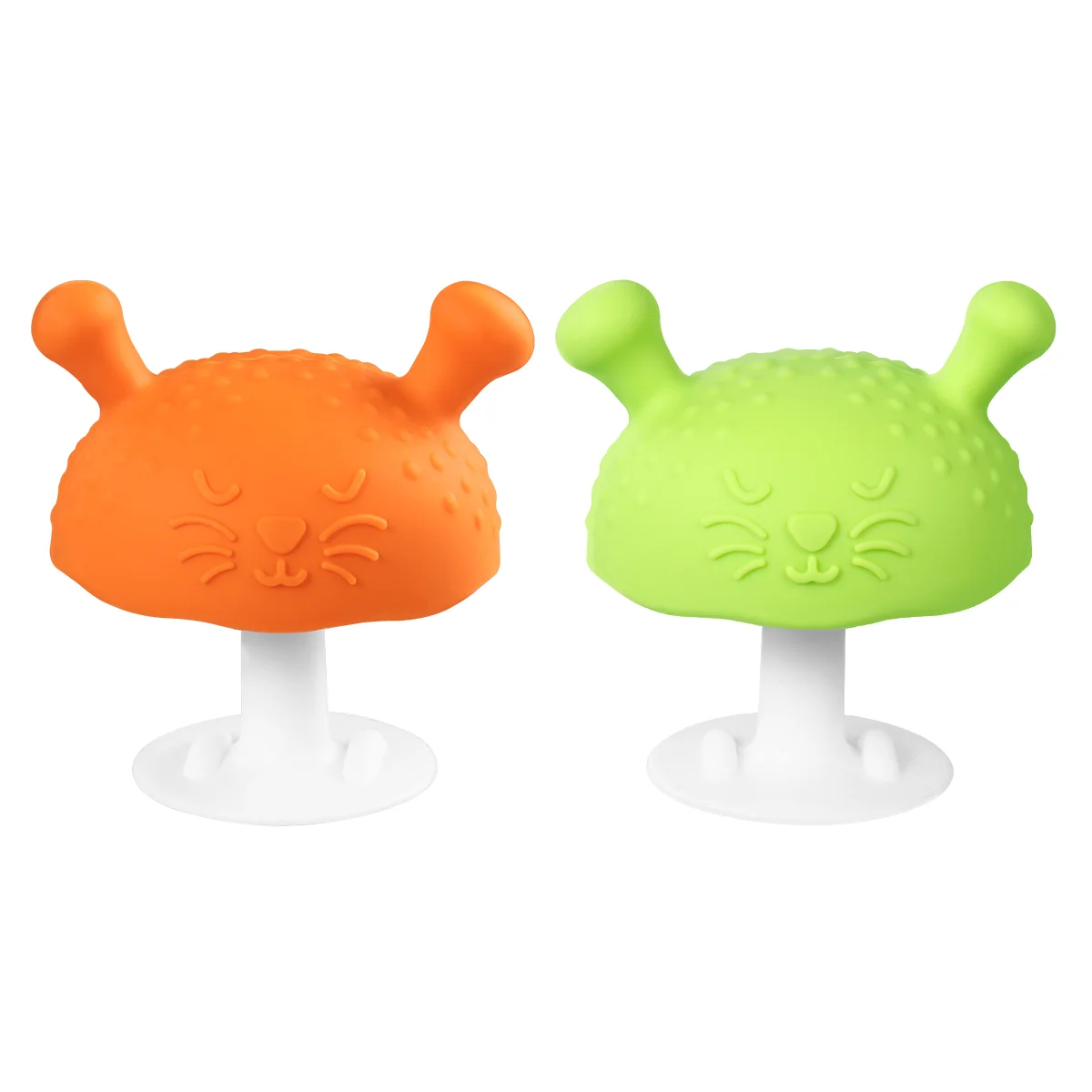

Infant Rattling Soothing Pacifier Free Teething Molar Soother Mushroom