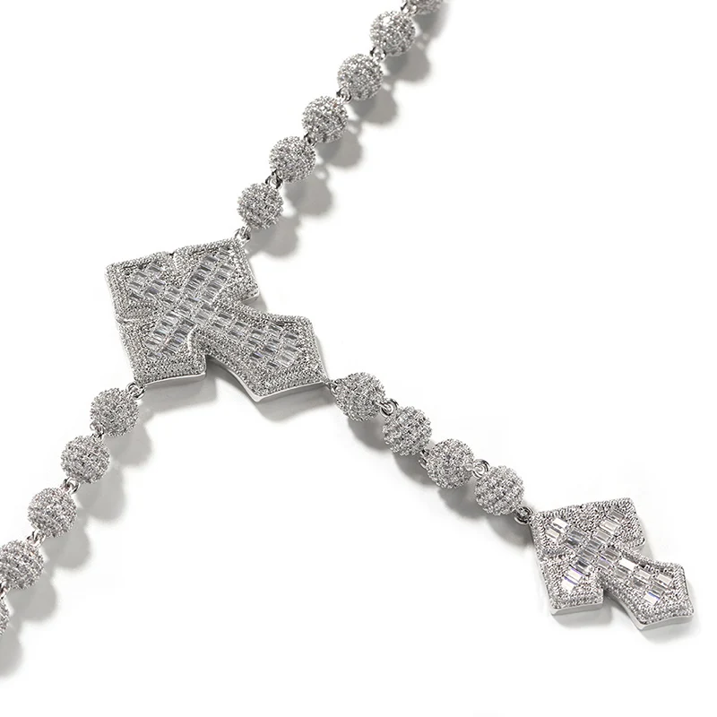 Женское украшение в стиле хип-хоп с фианитами 5 А