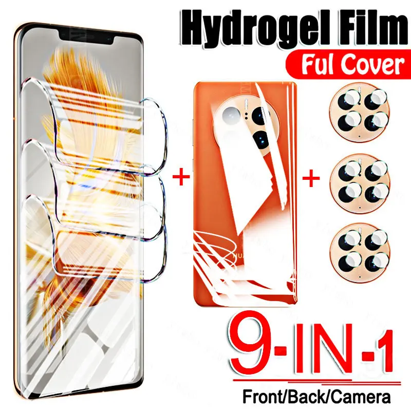 

Гидрогелевая Защитная пленка для Huawei Mate 50 Pro, полное покрытие, Защита экрана для Huawei Mate50 Pro, 50pro, 50e, 50 E, объектив камеры, не стекло