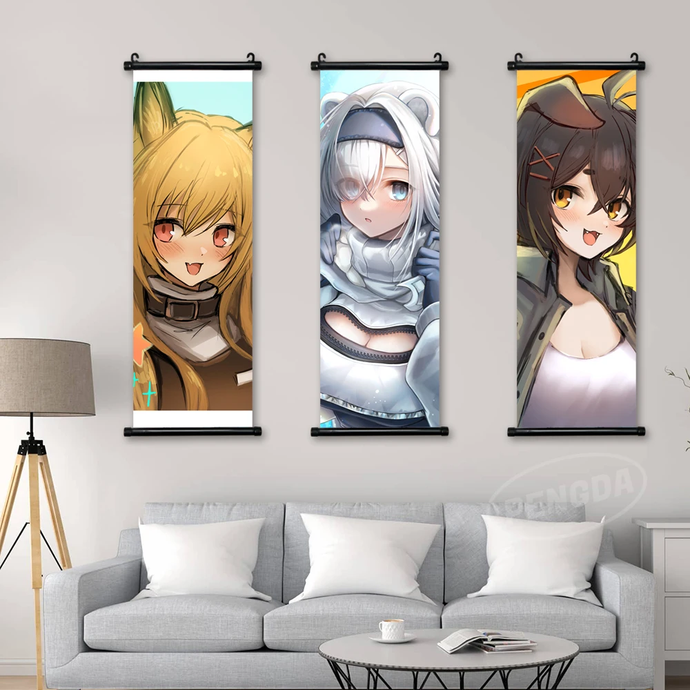 

Home Decoration Arknights Wall Game Artwork Aurora Painting Mudrock Hanging Scrolls Robin Canvas Ceobe Print Gift Picture Poster