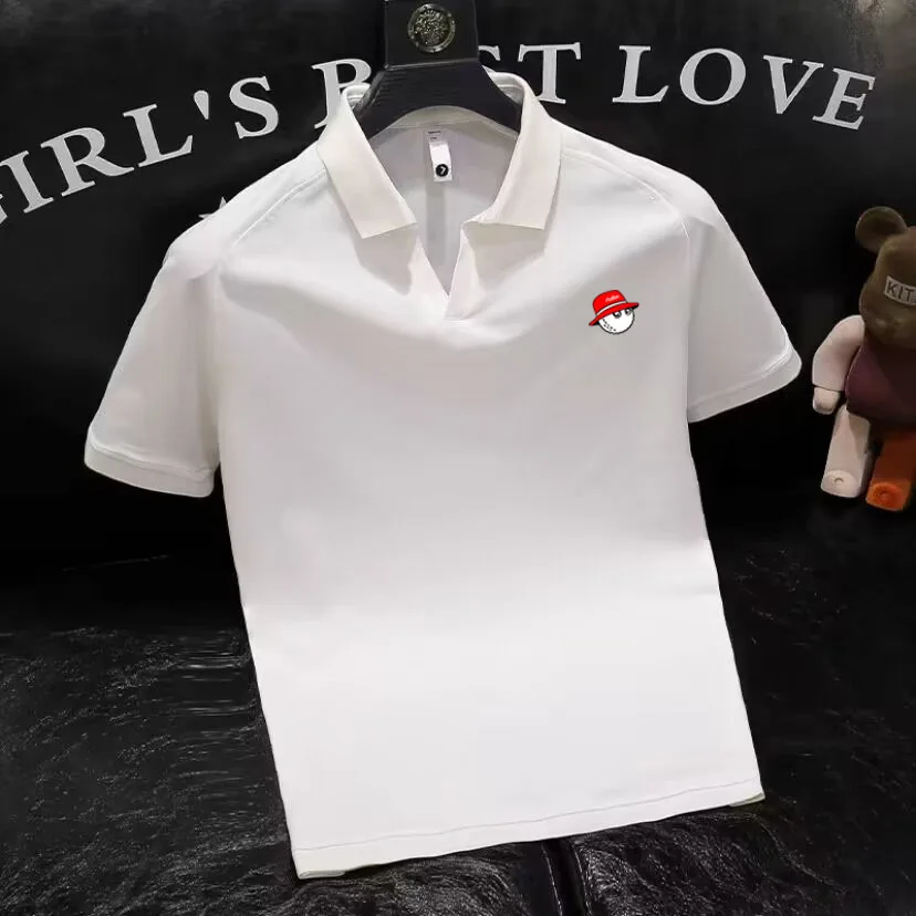 

Malbon Golf Tops Men and Women Spring Summer Golf Wear Cotton T-Shirt Fisherman's Hat Fashion Short-Sleeved Loose Golf Clothing