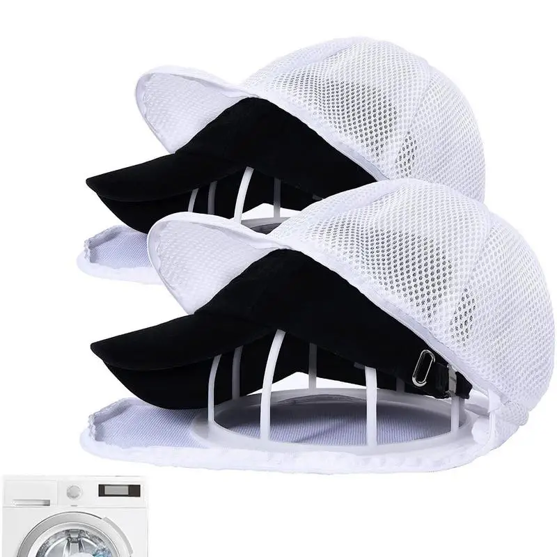

Baseball Cap Washer Multipurpose Hat Washer Cage And Laundry Bag For Washing Machine Hat Shape Protector Fit For Adult/Kid Hat