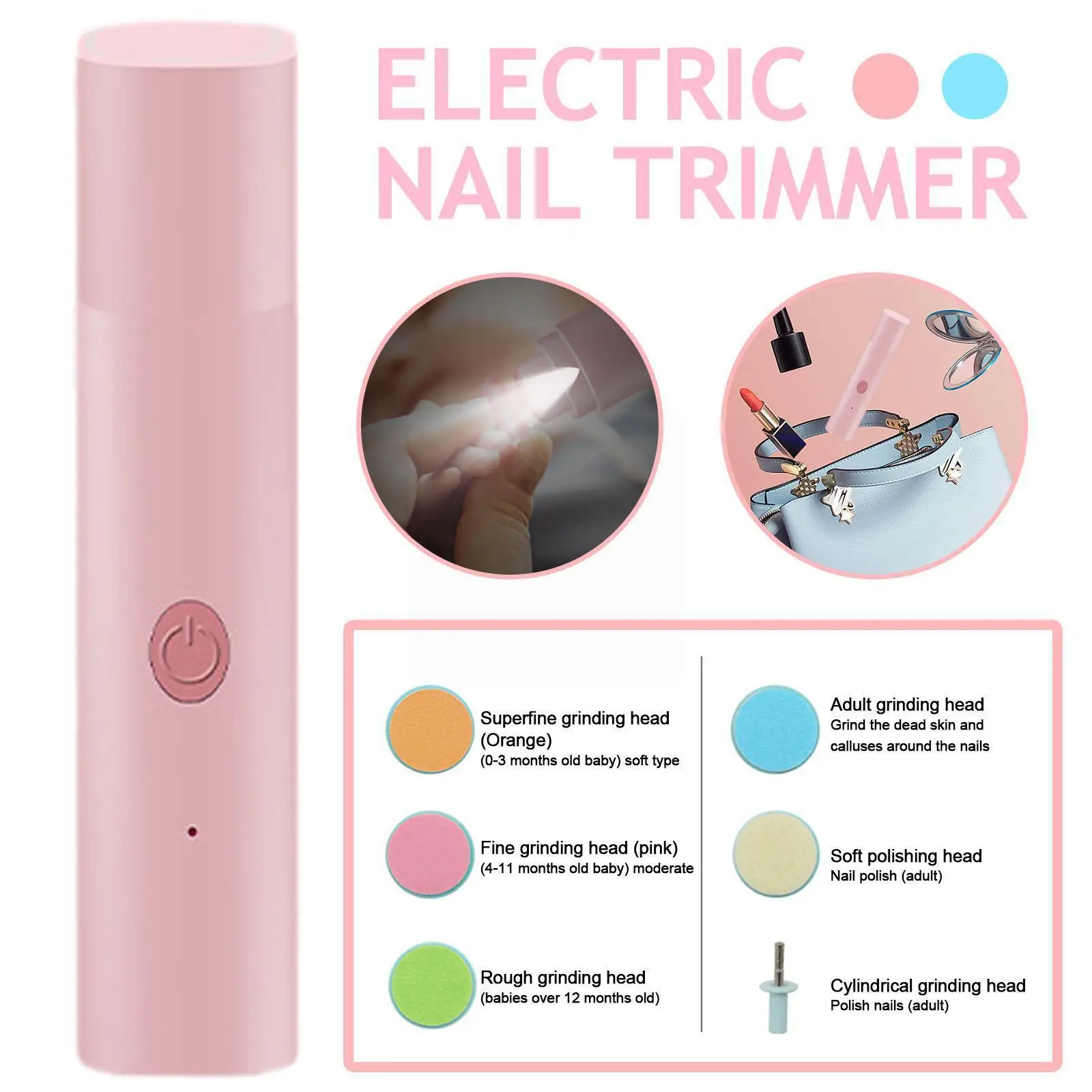 

Электрический детский триммер для ногтей полировщик для ногтей USB зарядка для маникюра брикет для ногтей детский триммер для младенцев F7A7