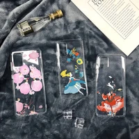 beautiful flower fairy illustration art girl phone case transparent soft for iphone 12 11 13 7 8 6 s plus x xs xr pro max mini
