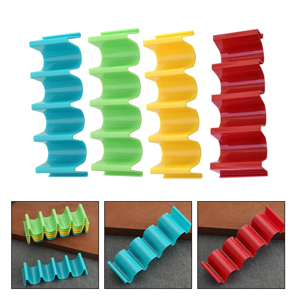 

Taco Holder Tray Holders Tortilla Rack Shell Truck Stand Hard Mini Platter Serving Corn Roll Server Bulk 4 Novelty