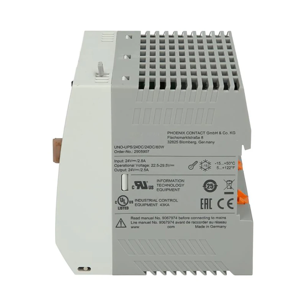 

Новинка 2905907 UNO-UPS/24DC/24DC/60W UNO DC-UPS 24VDC 0.8Ah для источника питания Phoenix, высокое качество, быстрая доставка