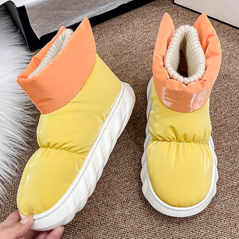 

Женские зимние ботинки, теплые плюшевые зимние ботинки для женщин, уличные Нескользящие мужские ботильоны, бесплатная доставка, водонепрон...