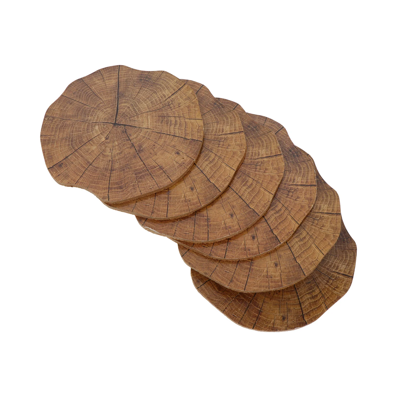 

Coasters Wooden Woodtable Coaster Blank Round Crafts Cup Rustic Log Drinks Walnut Drink