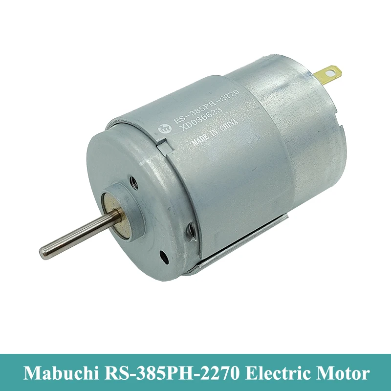 

MABUCHI RS-385PH-2270 Micro 385 Motor DC 12V 18V 24V 20000RPM High Speed Mini 28mm Carbon Brush Motor DIY Hair Drier Drill Tool