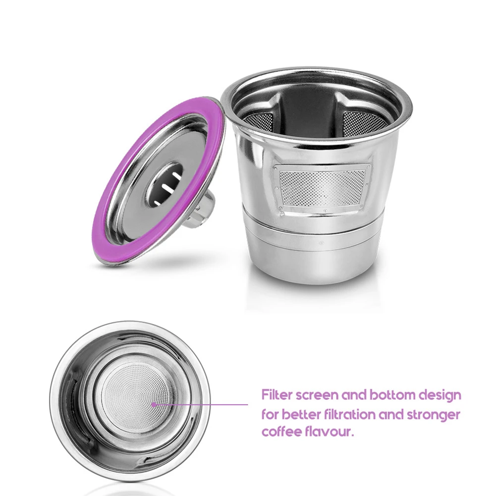 

Coffee Filter Coffee Capsules 2pcs 45MM High 50MM Wide Reusable Saving Stainless Steel Kitchen Gadgets Durable