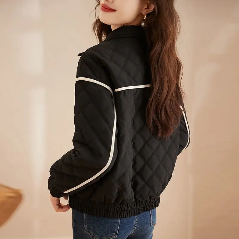 Женская зимняя стильная теплая хлопковая куртка повседневные пальто с