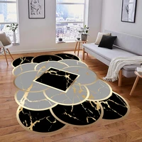 modern nordic style floor mat marble geometric living room carpet doormat non slip hall bedroom home decor shaped carpet