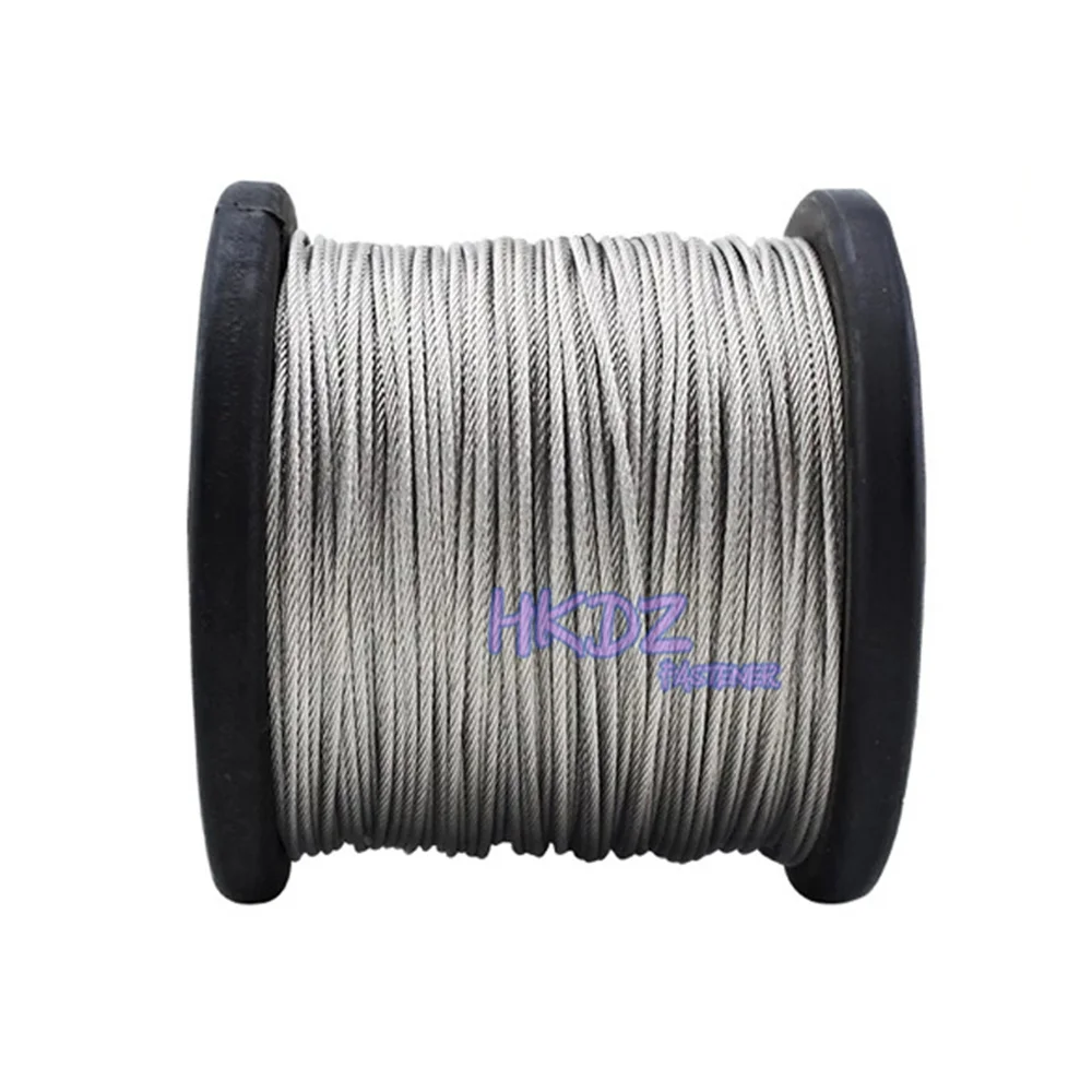 

Beading Rope Cord Fishing Thread String For Lifting Drying Rack 7X7 Stainless Steel Wire 0.3 0.4 0.5 0.6 0.8 1 1.2 1.5 1.8 3.0mm