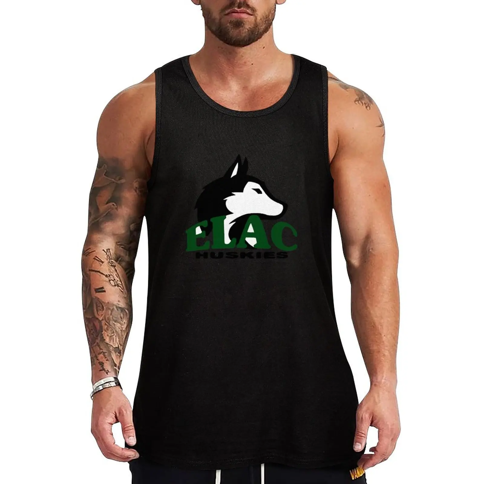 ЛУЧШИЙ ПРОДАВЕЦ - ELAC Huskies Basketball Merchandise Tank Top мужская одежда Мужская футболка