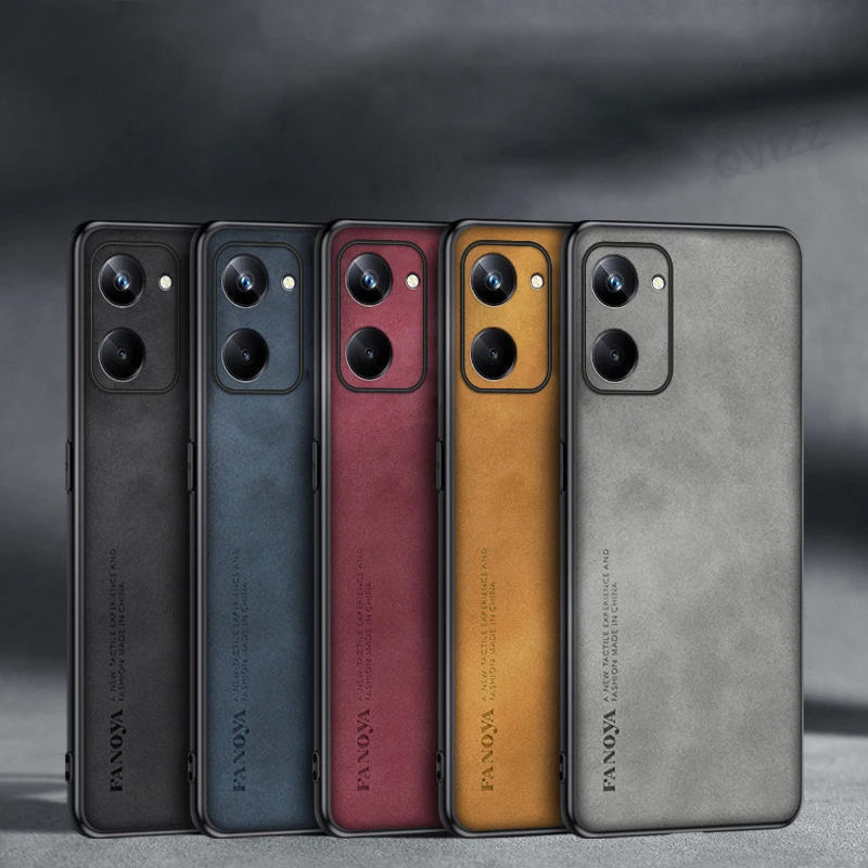 

Leather Case for OPPO Realme 10 Pro+ Plus 5G Luxury Soft Edges Hard Back Armor Shockproof Phone Cover Realme10 Realme10pro+plus