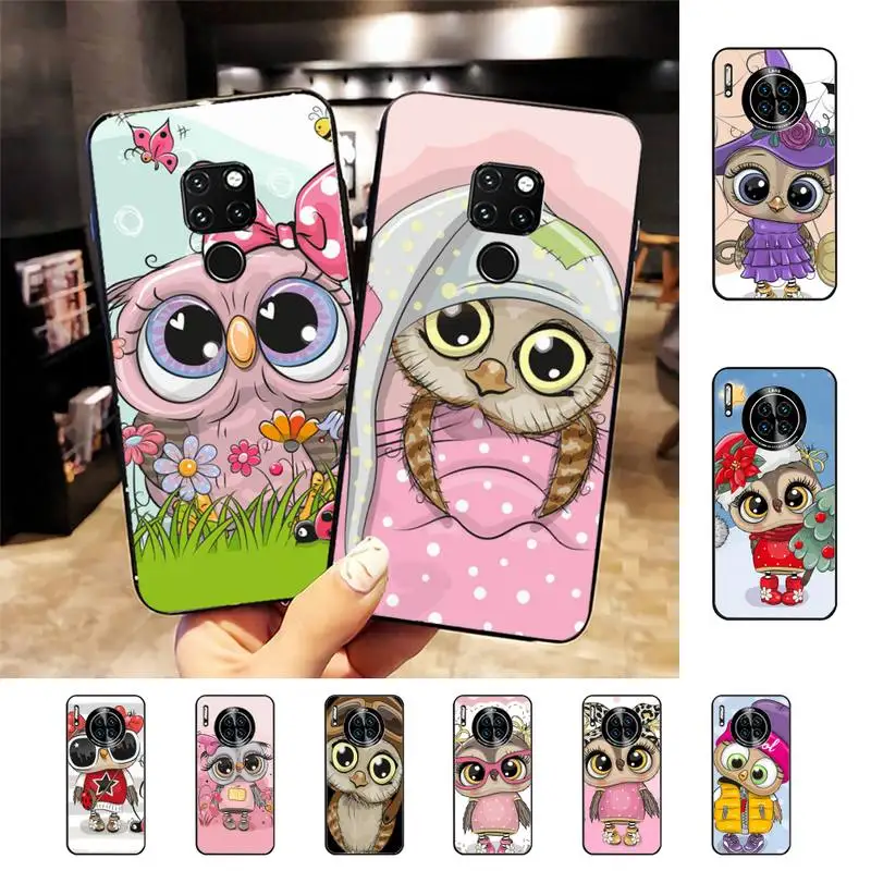 

Cute cartoon Owl Phone Case For Huawei Nova 3I 3E mate 20lite 20Pro 10lite Luxury funda case