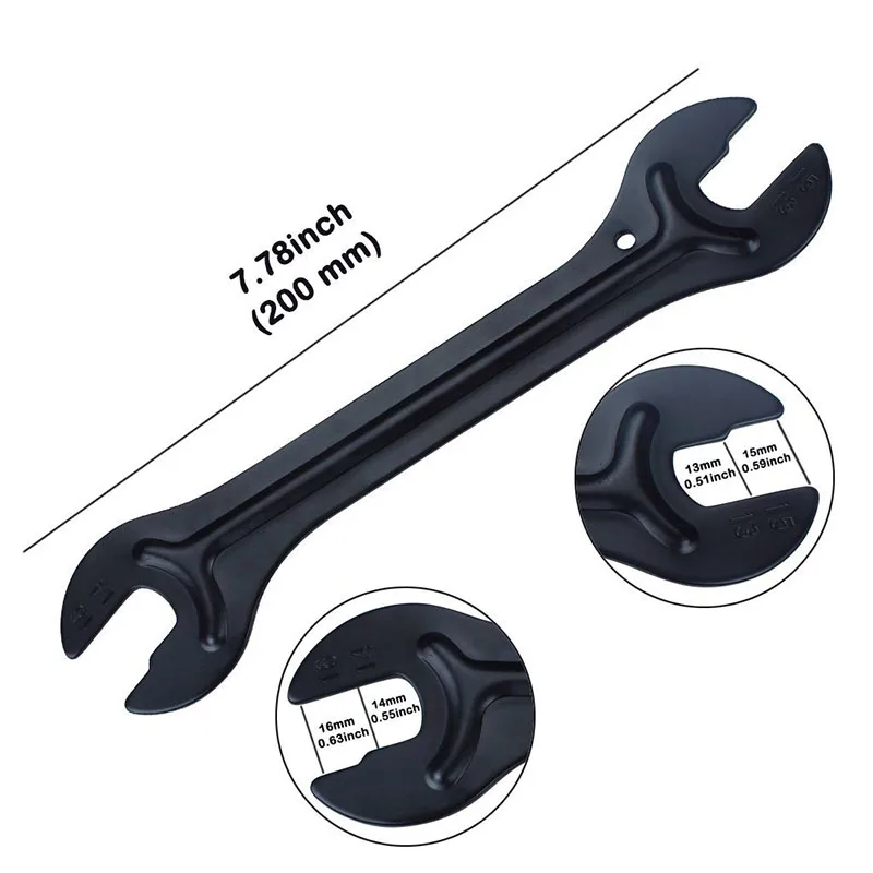 

Bike Wheel Hub Wrench 13/14/15/16 mm Bicycle Hub Cone Steel Dual Open-end Spanner Bicycle Repair Tool accesorios para bicicletas