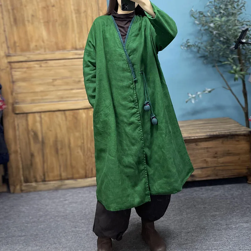 Зимний высококачественный льняной однотонный традиционный классический