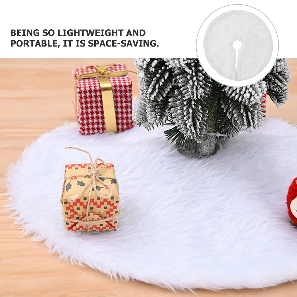 Мини-юбки для рождественской елки коврики фермерского дома круглый фартук ткань