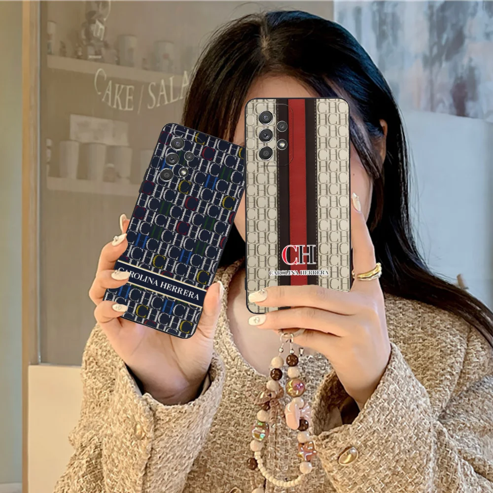 Mobile C-Carolina Phone Case for Samsung Galaxy A91 73 71 70 54 53 52 34 24 23 21 S 5G Black Cellphones Smartphone Cover