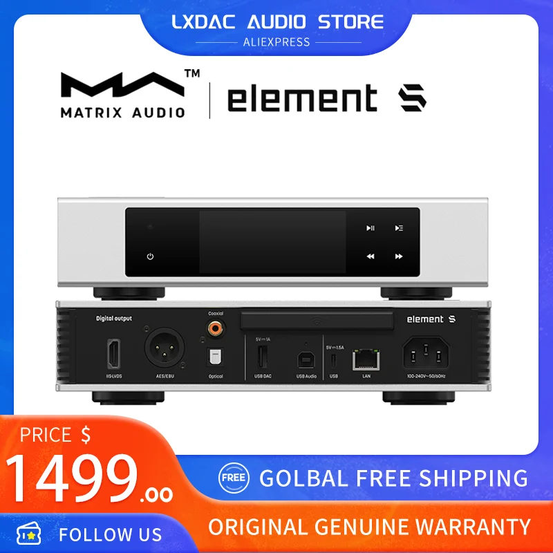 

Матричный элемент S музыкальный стример с USB DAC Roon Ready DLNA/UPnP сетевой плеер