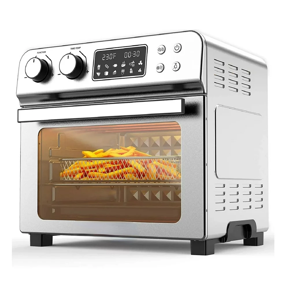 

Air Fryer Oven 24.3QT Capacity Toaster Oven Stainless Steel with Air Fryer Cookbook
