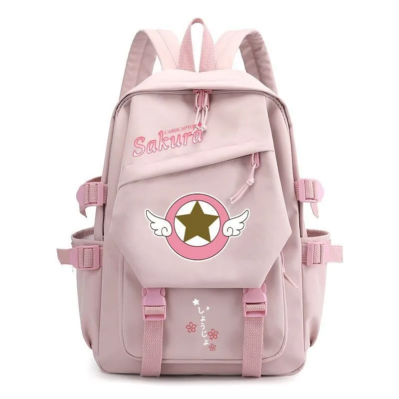 Сакура собирательница карт рюкзак 29 × 42 13 см черная синяя зеленая розовая белая