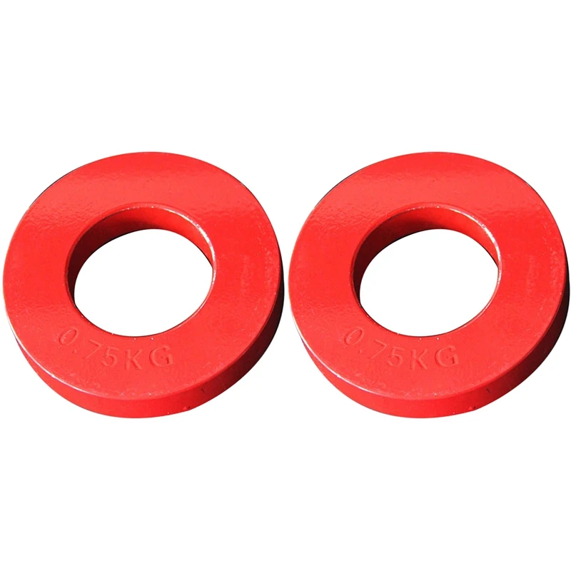 

1 Pair Fractional Weights Fractional Weights Mini Weight Plates Strength Training Plates Red 0.75Kg