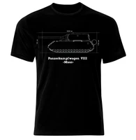 german army panzer maus entwurf blueprint tank ww2 wehrmacht t shirt mens 100 cotton casual t shirts loose top new
