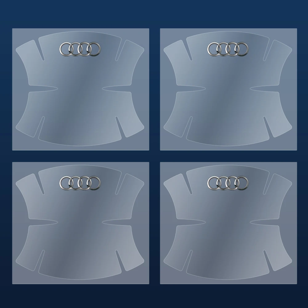 

4/8 шт., прозрачные защитные наклейки на дверную ручку автомобиля, защитная пленка для Audi TT RS SLINE A1 A2 A3 A4 A5 A6 A7, автоаксессуары