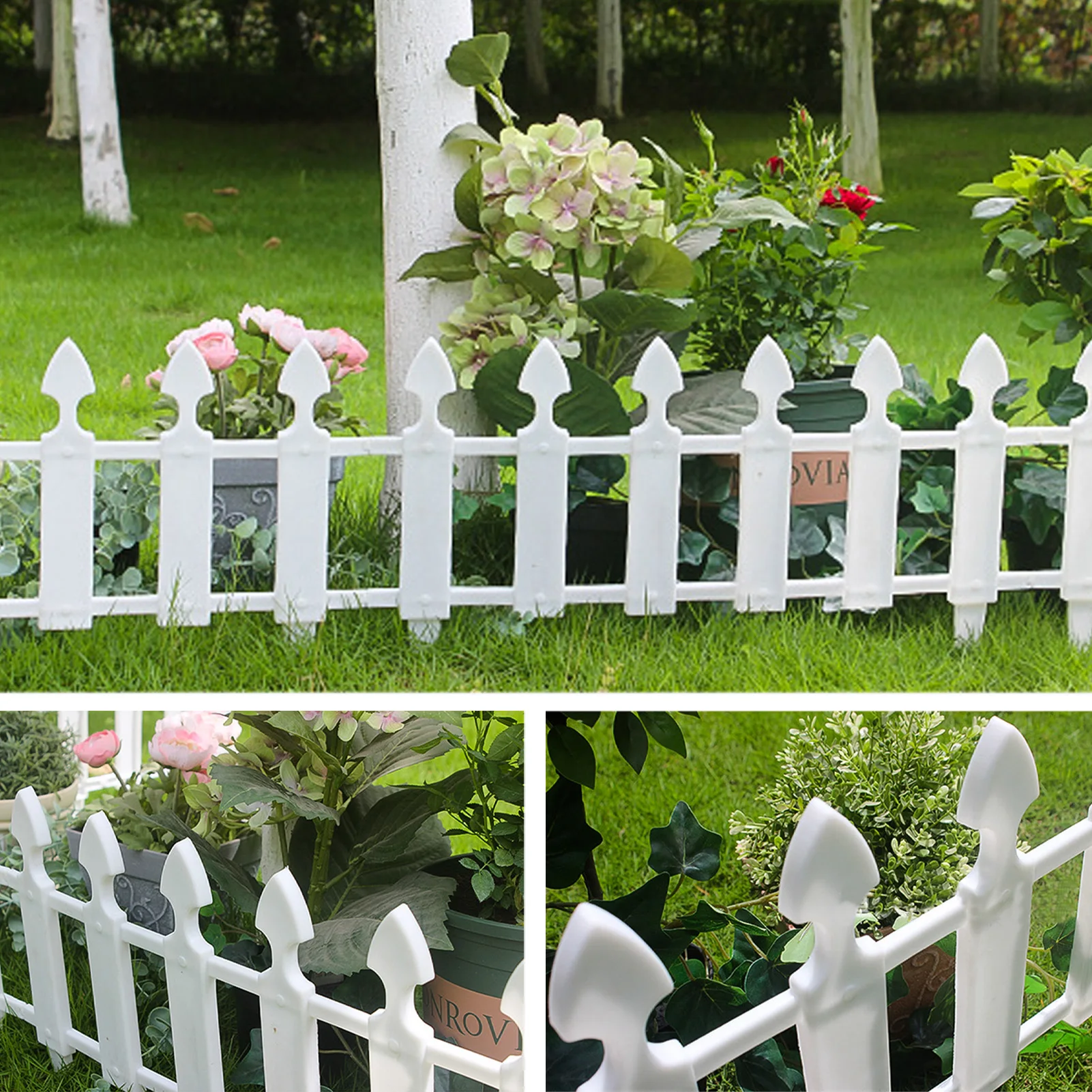 

4 шт., пластиковые декоративные края для сада