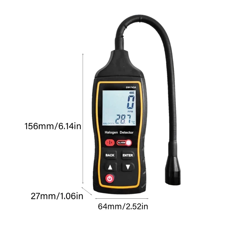 Портативный тестер утечки газа анализатор HVAC инструмент для обнаружения утечек