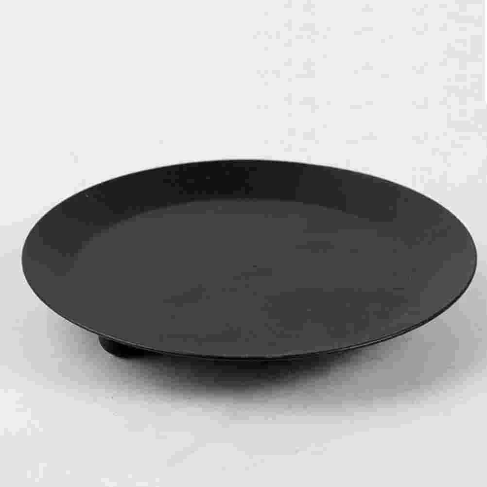 

Holder Iron Holders Candleholders Practical Retro Plates Pillar Candles