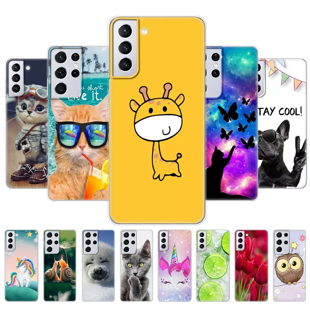 

For Samsung Galaxy S21 | S21+ | S21 Ultra 5G Case For Samsung S21 plus Phone Cover Galaxy S21 FE Silicon TPU Bumper Back Funda