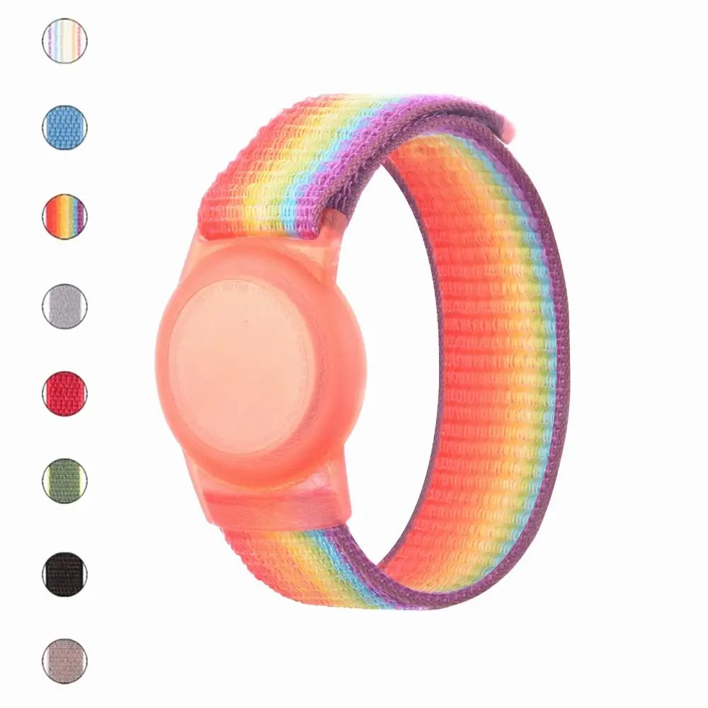1 шт. цветной ремешок на запястье для AirTag Регулируемый эластичный ...