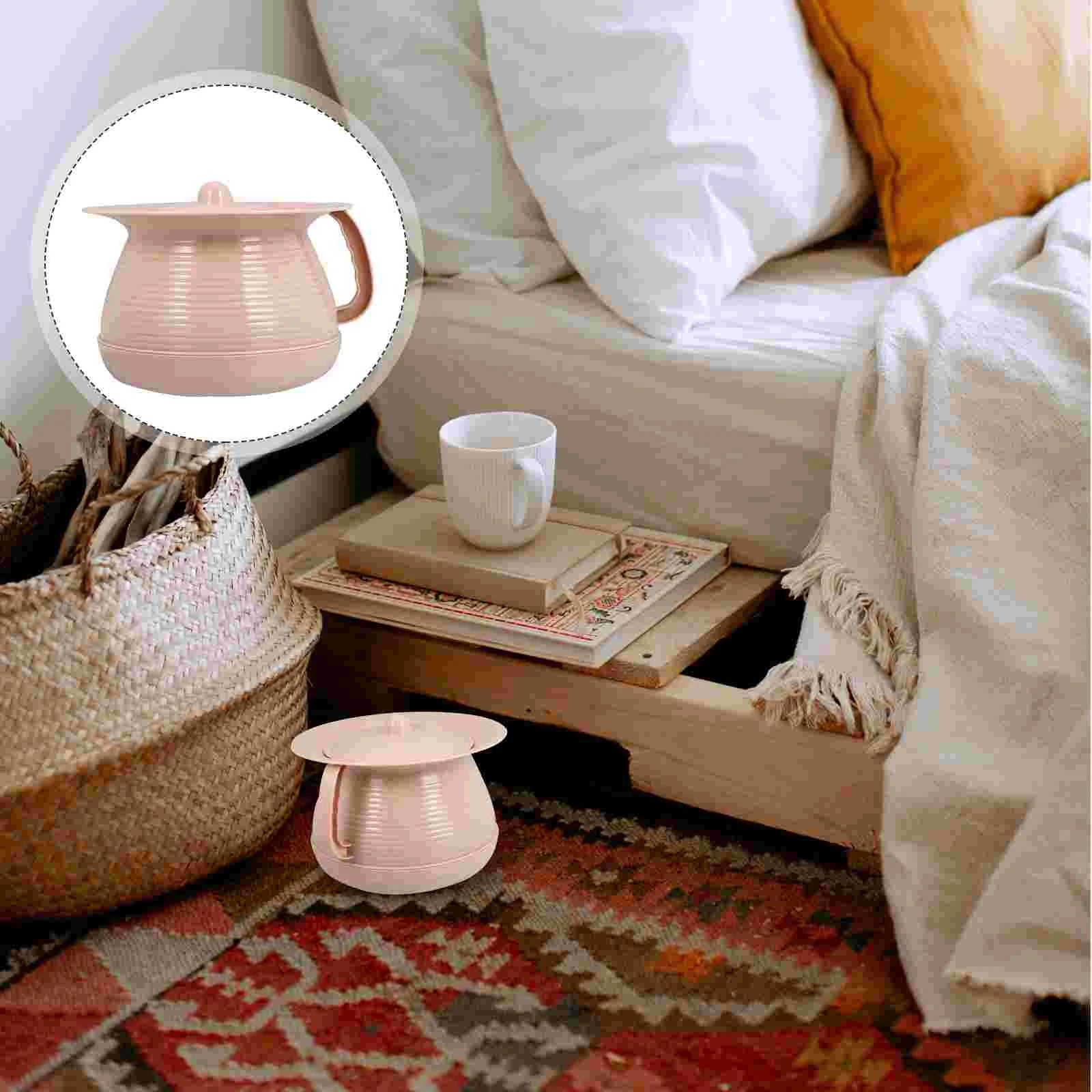 

Urinal Pot Chamber Potty Bucket Urine Portable Pee Toilet Spittoon Lid Bottle Plastic Bedpan Pots Adults Bedside Urinals Bedroom