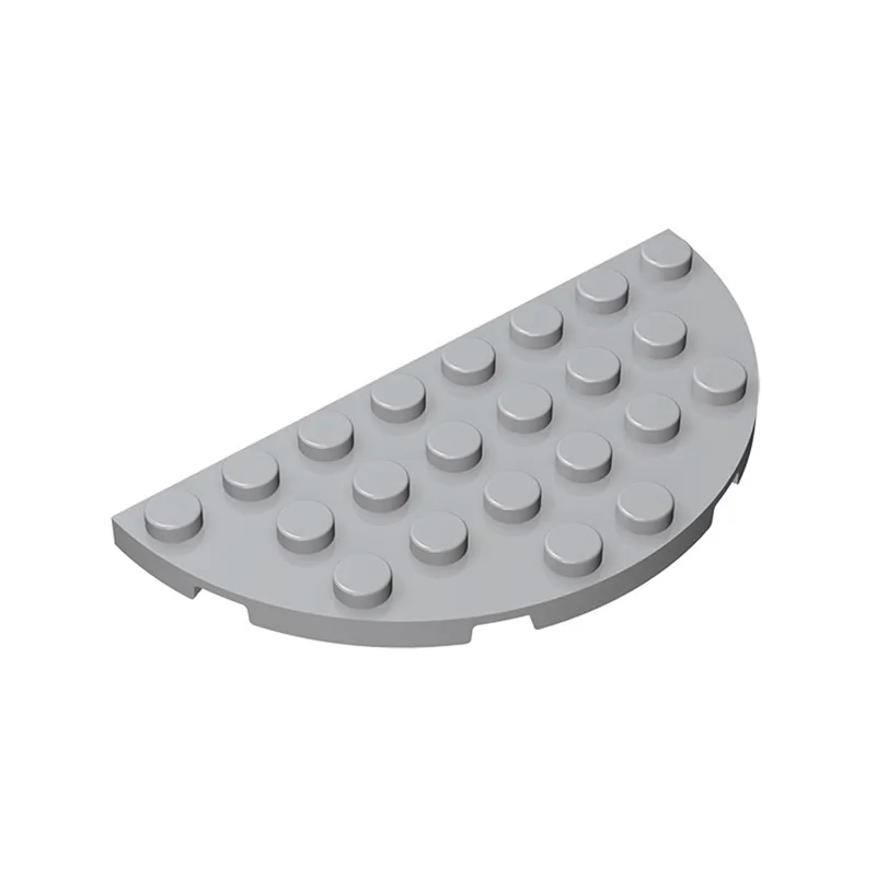 Фото Набор строительных блоков MOC 10 шт. 22888: Круглые полуплитки 4x8 для конструктора, плитки-досок, домиков, замков, деталей, DIY игрушек, подарков на день рождения для детей №2