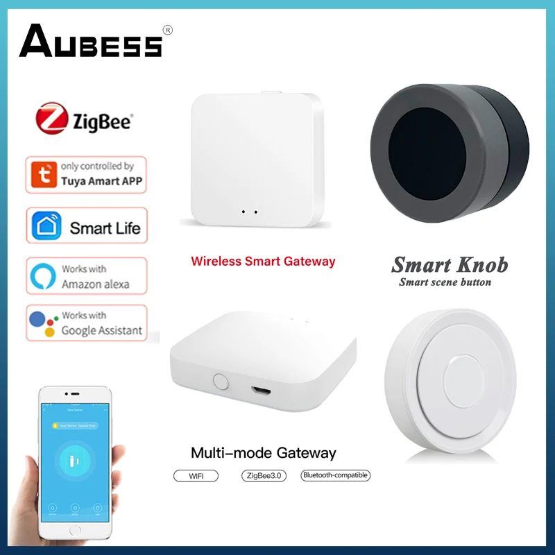 

Беспроводной переключатель Zigbee с управлением через приложение